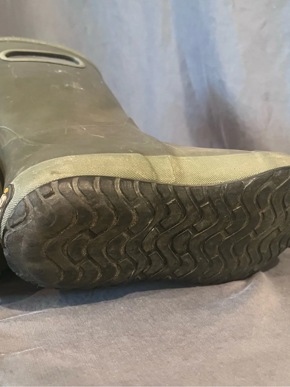 Bogs Dark Olive Green Tall Waterproof Handle Boots